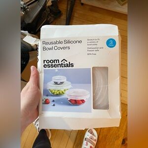 Room Essentials Reusable Silicone Bowl Covers - Clear